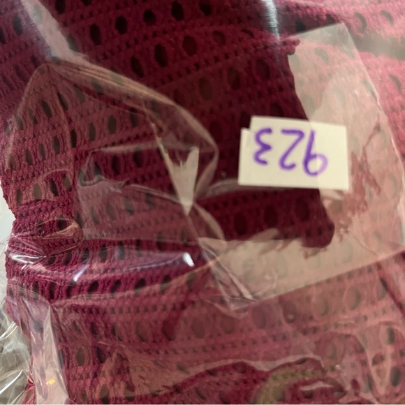 Xhilaration Maroon knit bathing suit size medium - Picture 7 of 7